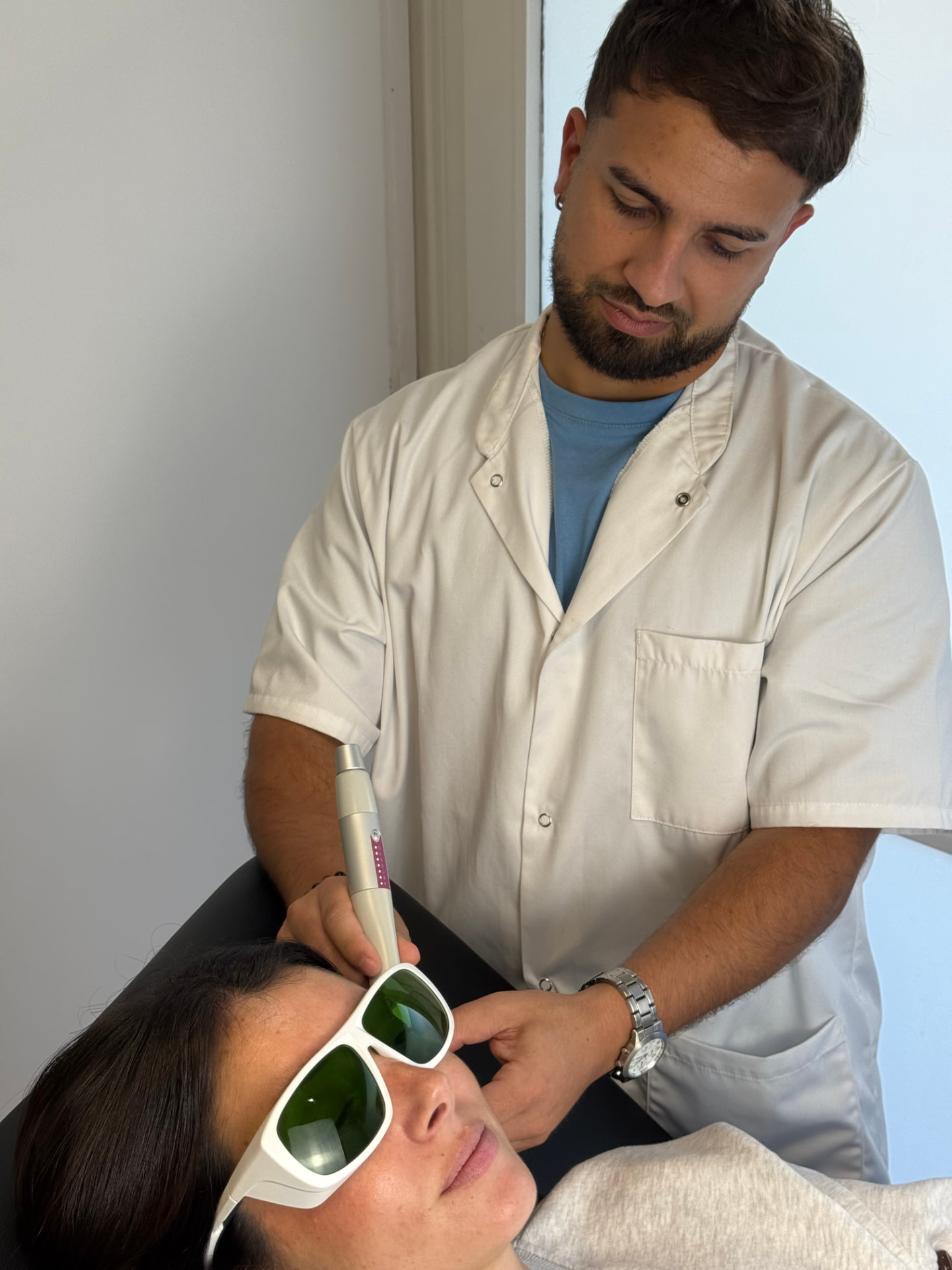 Traitement laser réalisé par le praticien Evasion Laser